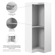 Bestar Pur 33W Corner Closet Organizer in White - Engineered Wood