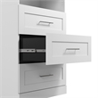 Bestar Pur 86W Closet Organizer System in White - Engineered Wood