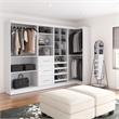 Bestar Pur 83W Walk-In Closet Organizer in White - Engineered Wood