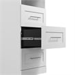 Bestar Pur 86W Closet Organizer with Drawers in White - Engineered Wood
