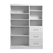Bestar Pur 61W Closet Organizer System in White - Engineered Wood