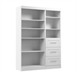 Bestar Pur 61W Closet Organizer System in White - Engineered Wood
