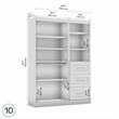 Bestar Pur 61W Closet Organizer System in White - Engineered Wood