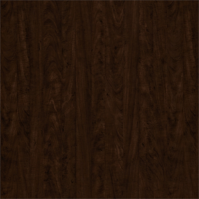 Bestar Pur Full Murphy Bed with 2 Shelving Units (131W) in Chocolate
