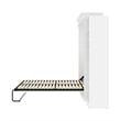 Bestar Versatile Wood Queen Murphy Bed with 2 Closet Organizers in White