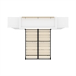 Bestar Versatile Wood Queen Murphy Bed with 2 Closet Organizers in White