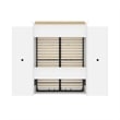 Bestar Versatile Wood Queen Murphy Bed with 2 Closet Organizers in White
