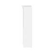 Bestar Versatile Wood Queen Murphy Bed and 2 Organizers with Doors in White