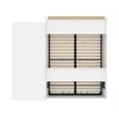 Bestar Versatile Wood Queen Murphy Bed and Organizer with Drawers in White