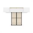 Bestar Versatile Engineered Wood Full Murphy Bed & 2 Closet Organizers in White