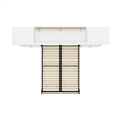 Bestar Versatile Wood Full Murphy Bed and 2 Organizers with Drawers in White