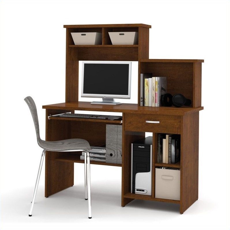 Bestar Active Computer Workstation In Tuscany Brown 86450 2163 Bestar Active Computer Workstation In Tuscany Brown