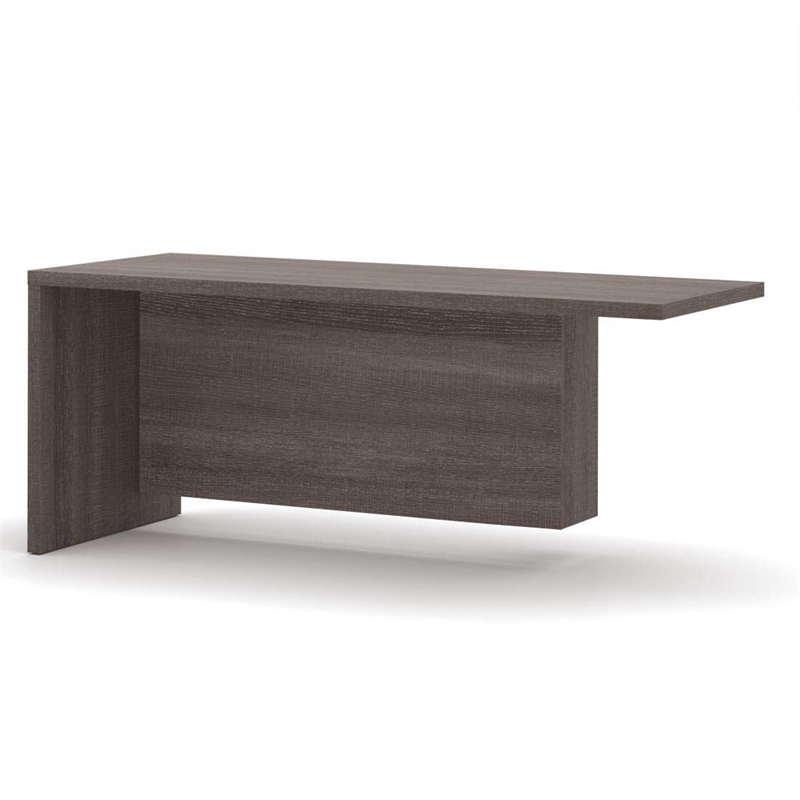 Bestar Pro-Linea Return Table in Bark Grey