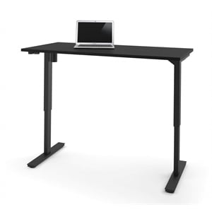 Bestar 30&quot x 60&quot Power Adjustable Standing Desk in Black