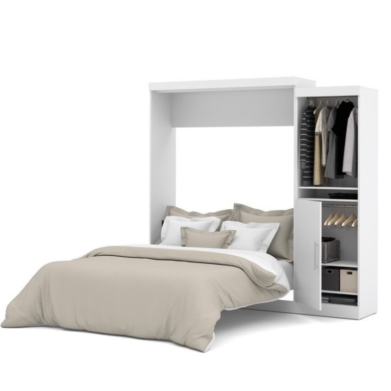 Bestar Nebula 90 Queen Wall Bed Kit In White