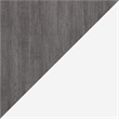 Bestar Nebula 84W Engineered Wood Full Wall Bed Kit in Bark Gray and White