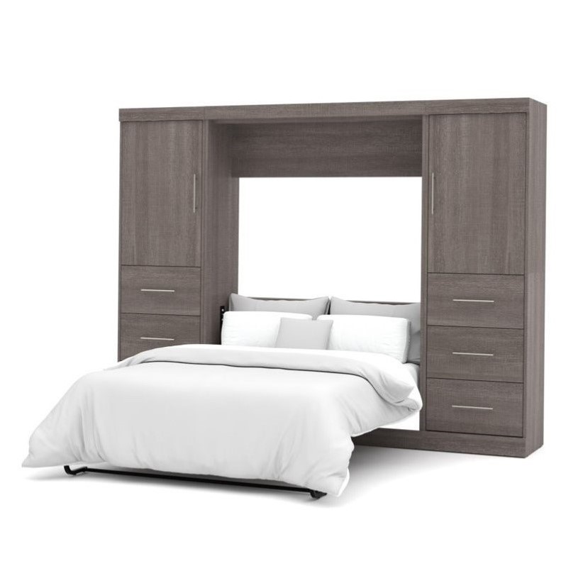 Bestar Nebula 109 Full Wall Bed Kit In Bark Grey 25894 47 - Nebula 90 Queen Wall Bed Kit Bestar Nebula 109 Full Wall Bed Kit In Bark Grey 25894 47 - Nebula 90 Queen Wall Bed Kit
