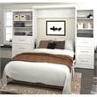 Bestar Pur Queen Wall Bed with Storage in White
