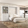 Bestar Pur Queen Wall Bed with Storage in White