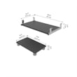 Bestar Connexion Computer Keyboard Shelf in Gray