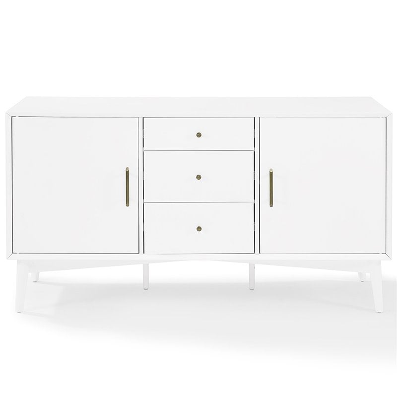 Crosley Landon 3 Drawer Sideboard in White
