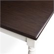 Crosley Furniture Shelby Wood Turned Leg Extendable Dining Table in White