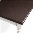 Crosley Furniture Shelby Wood Turned Leg Extendable Dining Table in White