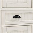Crosley Furniture Seaside Wood 4 Door Coastal Pantry in Distressed White
