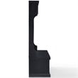 Crosley Furniture Seaside Wood Hall Tree in Distressed  Black