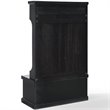 Crosley Furniture Seaside Wood Hall Tree in Distressed  Black