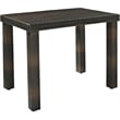 Crosley Palm Harbor Wicker Counter Height Patio Dining Table in Brown