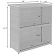 Crosley Palm Harbor Wicker / Rattan Patio Bar in Brown