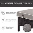 Crosley Palm Harbor Wicker Patio Chaise Lounge in Brown and Gray