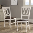 Crosley Furniture Shelby 7 Piece Wood Extendable Dining Set in Distressed White