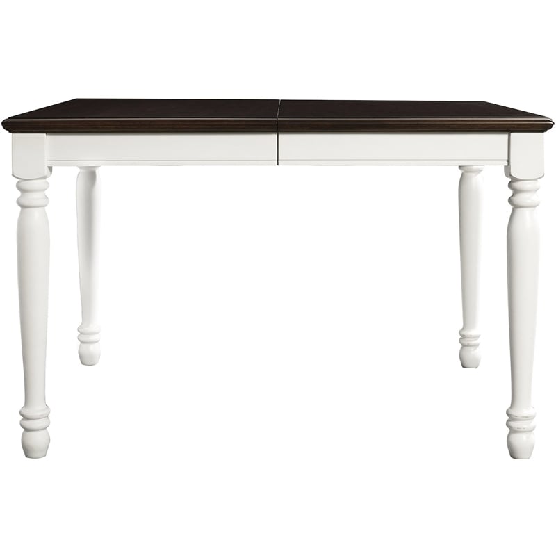 Crosley Furniture Shelby 7 Piece Wood Extendable Dining Set in Distressed White