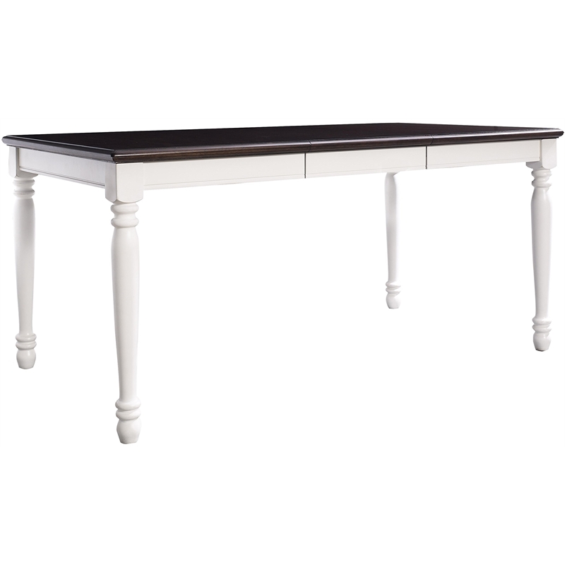 Crosley Furniture Shelby 5 Piece Wood Extendable Dining Set in Distressed White