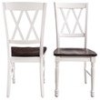 Crosley Furniture Shelby 5 Piece Wood Extendable Dining Set in Distressed White