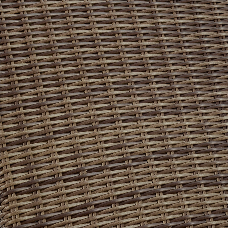 Crosley Furniture Bradenton 5 Piece Metal Patio Sofa Set in Weathered Brown/Sand