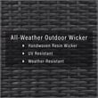 Crosley Beaufort Wicker Patio Chair in Brown and Mist