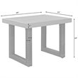 Crosley Beaufort Patio End Table in Brown