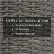 Crosley Furniture Palm Harbor Wicker / Rattan Patio Deck Box in Weathered Gray