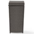 Crosley Furniture Palm Harbor Wicker / Rattan Patio Trash Can in Weathered Gray