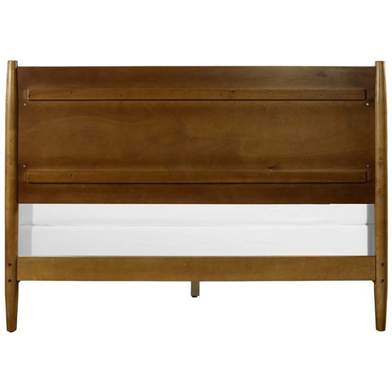 Crosley Furniture Landon Wood Queen Panel Platform Bed in Acorn Brown