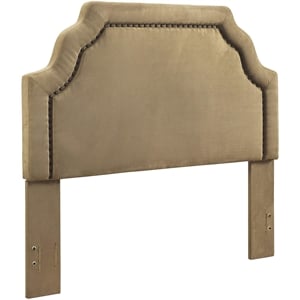 Crosley Furniture Loren Fabric Upholstered King/Cal King Headboard in Camel