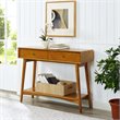 Crosley Furniture Landon 2 Drawer Wood Console Table in Acorn Brown