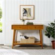 Crosley Furniture Landon 2 Drawer Wood Console Table in Acorn Brown