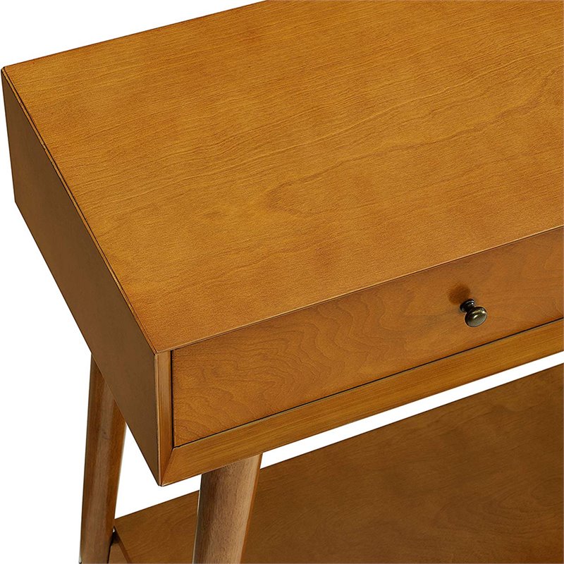 Crosley Furniture Landon 2 Drawer Wood Console Table in Acorn Brown