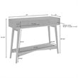 Crosley Furniture Landon 2 Drawer Wood Console Table in Acorn Brown