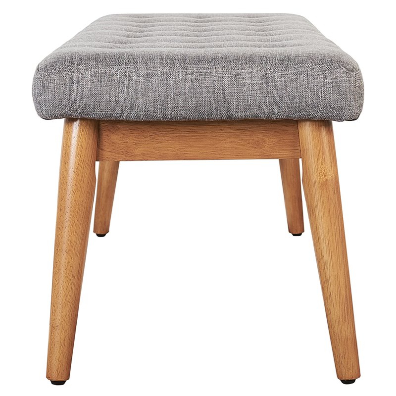 Crosley Furniture Landon Wood Tufted Entryway Bench in Acorn Brown