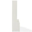 Crosley Furniture Fremont Wood Hall Tree in Distressed White (Set of 3)